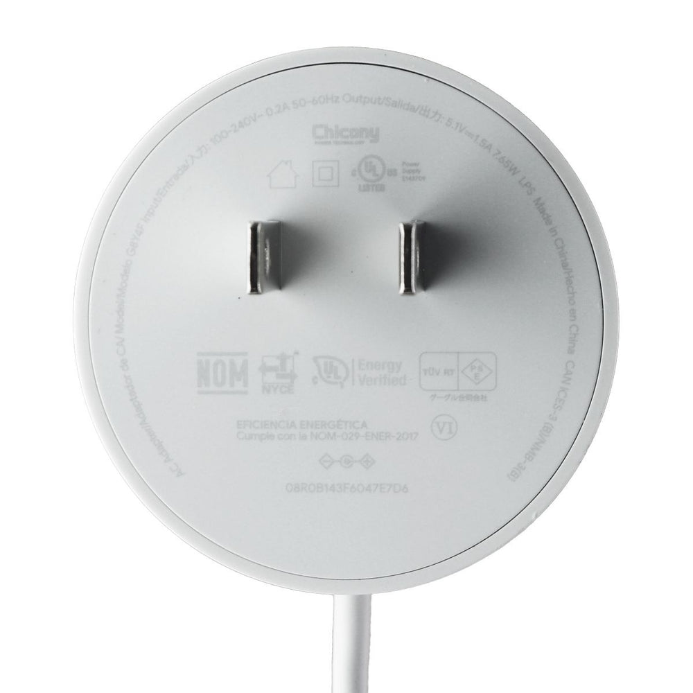 Google (7.65A) 5.1V/1.5A AC Power Adapter - White (G8Y4F) Image 2