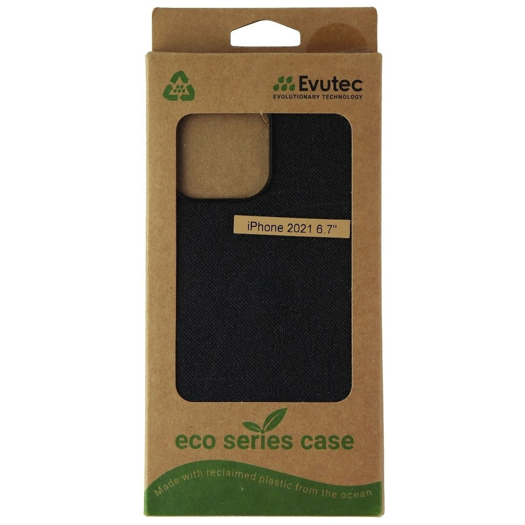 Evutec Eco Series Fabric Case for Apple iPhone 13 Pro Max - Black Image 1