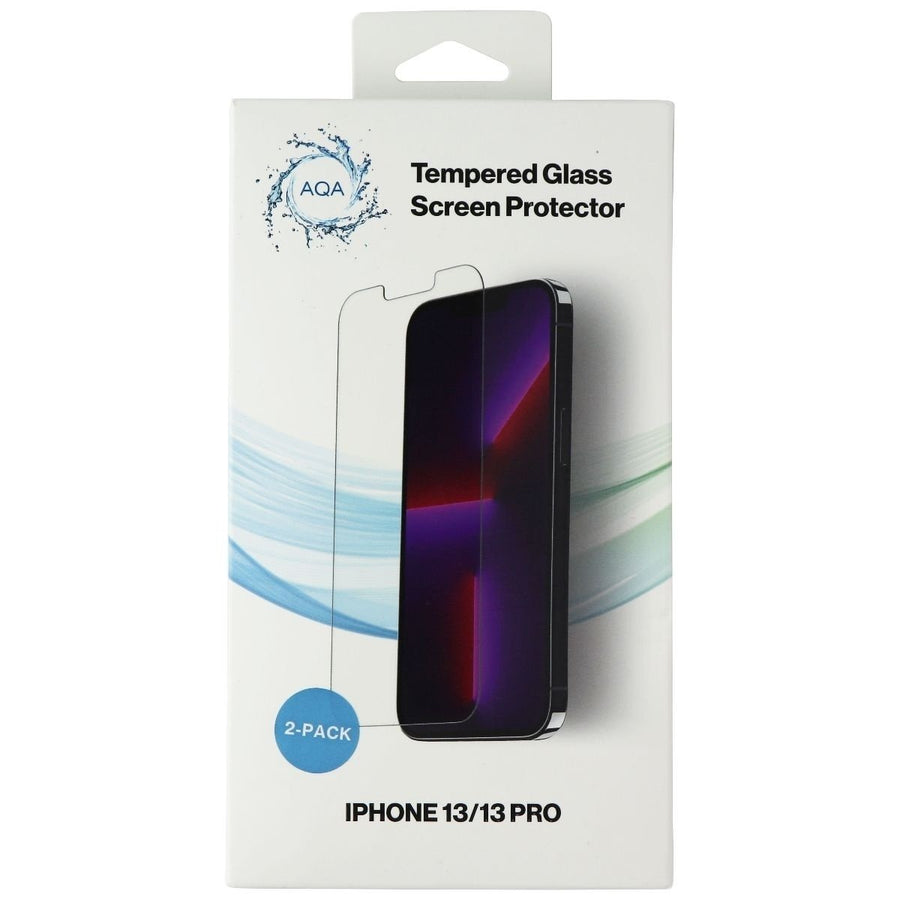 AQA Tempered Glass Screen Protector for iPhone 13/13 Pro - Clear/2-Pack Image 1
