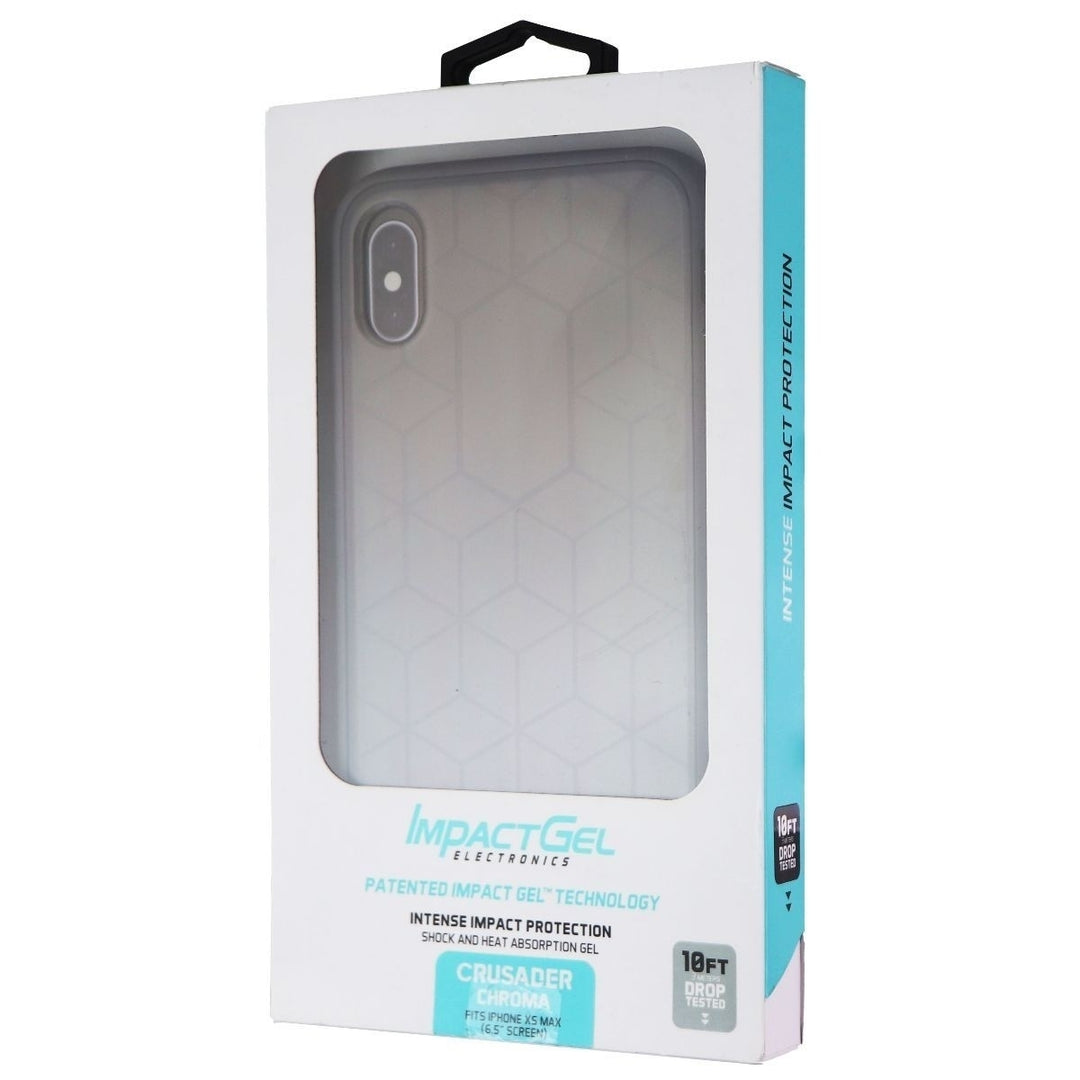 Impact Gel Crusader Chroma Series Case for Apple iPhone Xs Max - Gray/Geometric Image 4