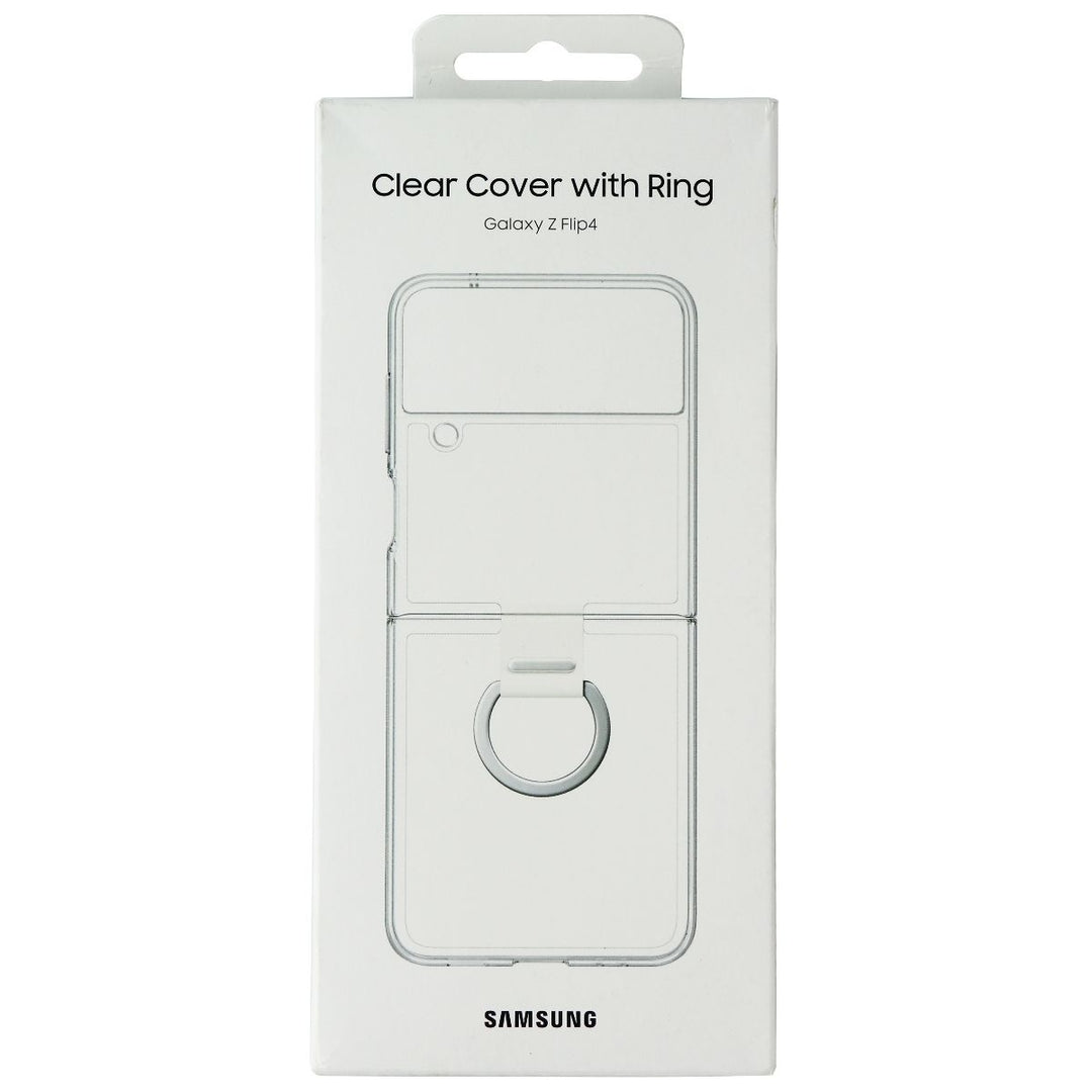 Samsung Clear Cover with Ring for Samsung Galaxy Z Flip4 - Clear Image 1