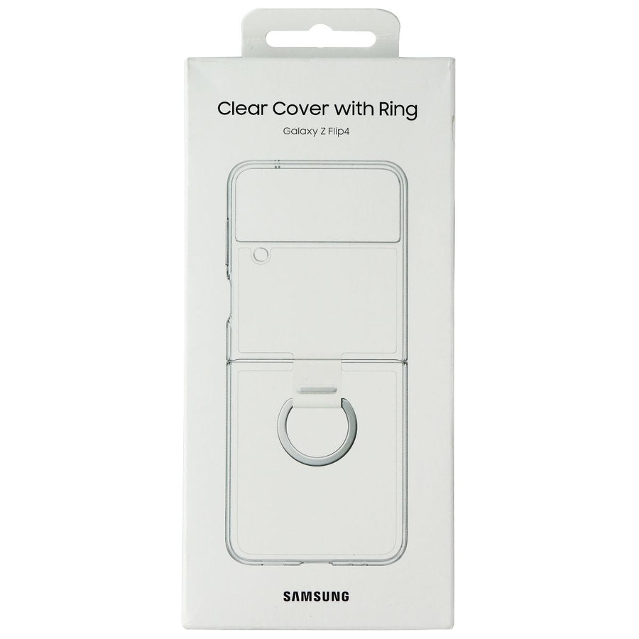 Samsung Clear Cover with Ring for Samsung Galaxy Z Flip4 - Clear Image 1