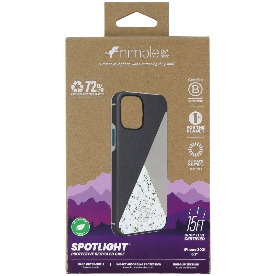 Nimble Spotlight Series Case for Apple iPhone 13 - Gray/Teal/Multi Image 4