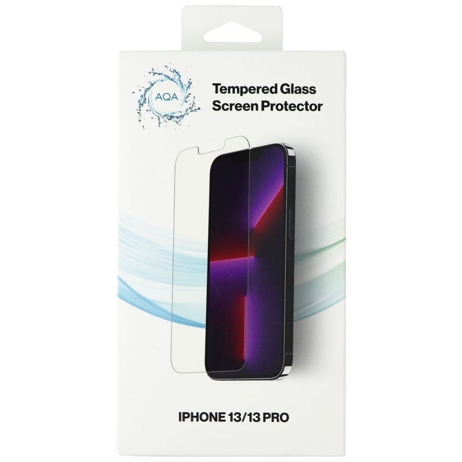AQA Tempered Glass Screen Protector for iPhone 13 and iPhone 13 Pro - Clear Image 1