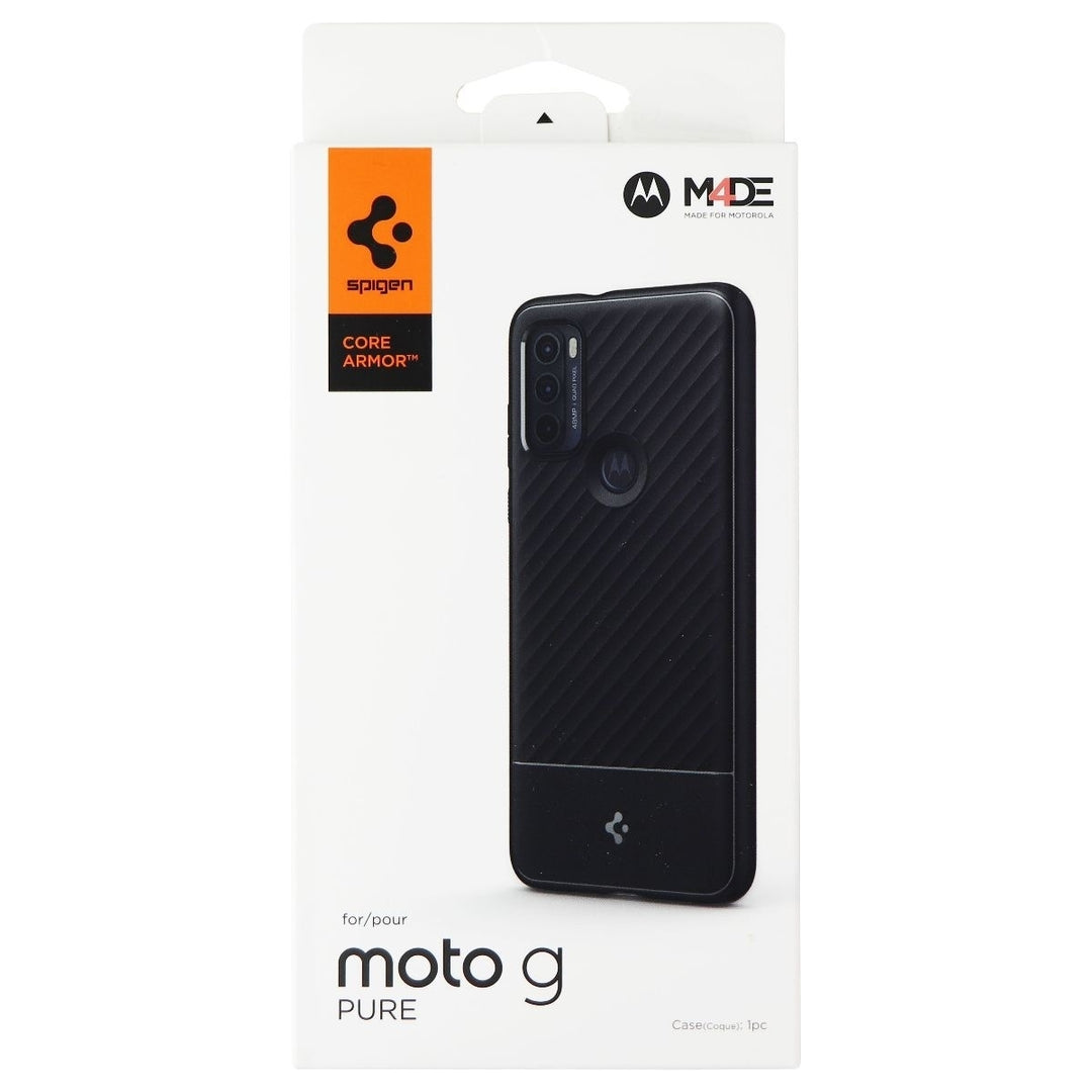 Spigen Core Armor Series Case for Motorola Moto G Pure - Black Image 4