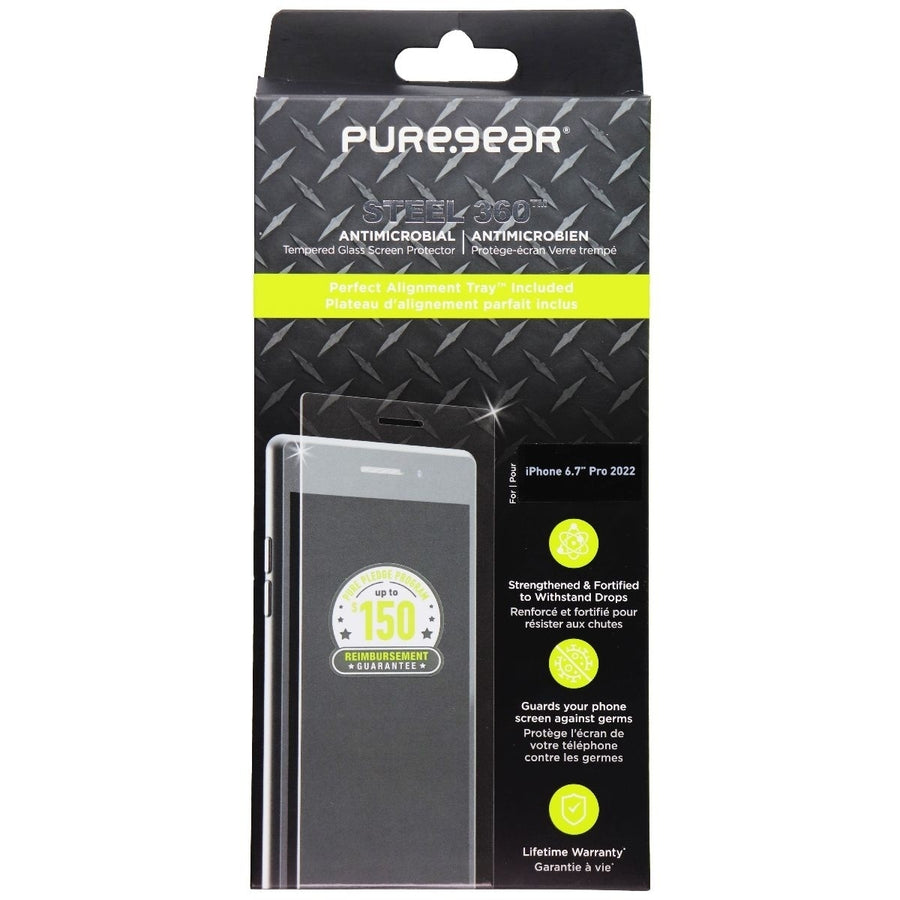 PureGear Steel 360 Screen Protector for iPhone 14 Pro Max Image 1