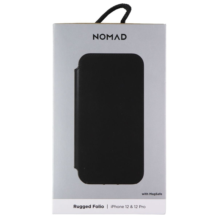 Nomad Rugged FolioWallet Case for MagSafe for iPhone12 Pro-Black Horween Leather Image 1