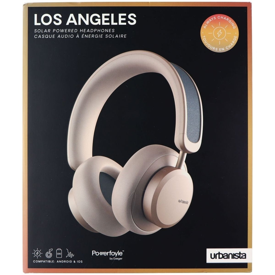 Urbanista Los Angeles Solar Powered Headphones - Sand Image 4