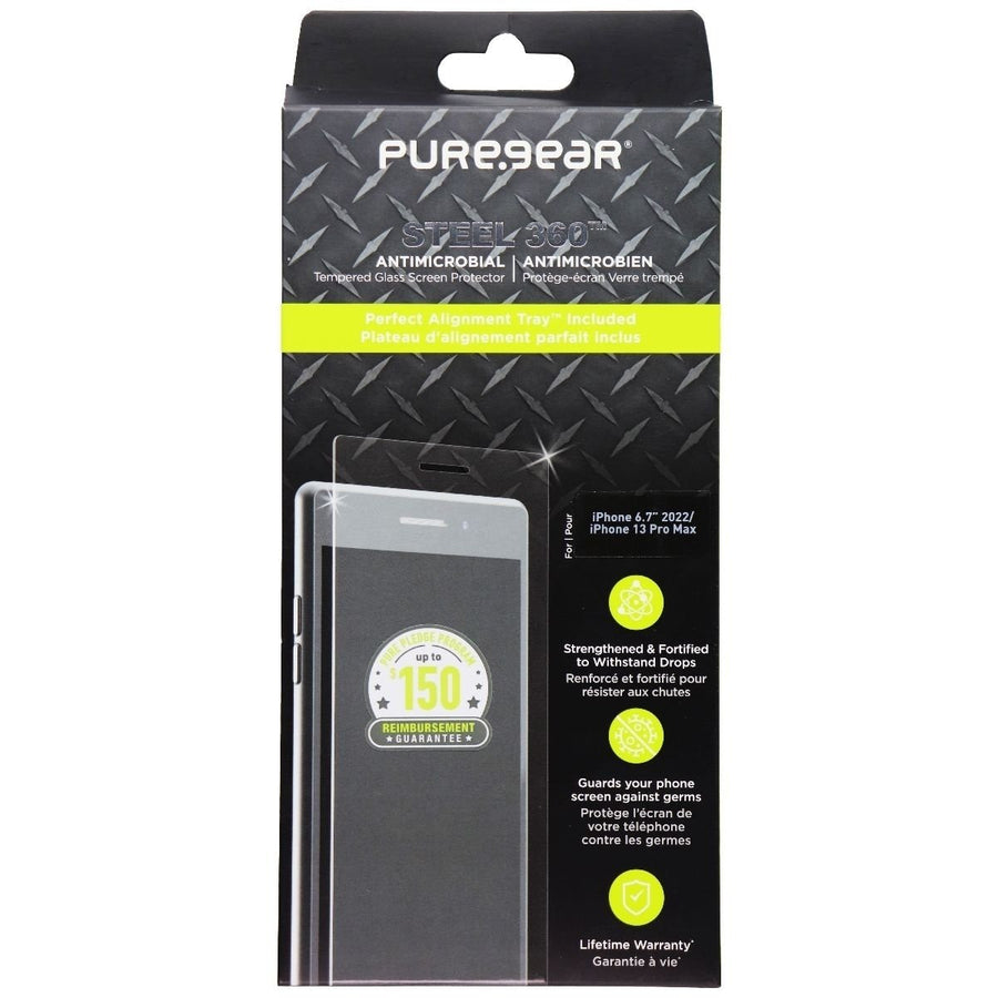 PureGear Steel 360 Screen Protector for iPhone 14 Plus and 13 Pro Max Image 1