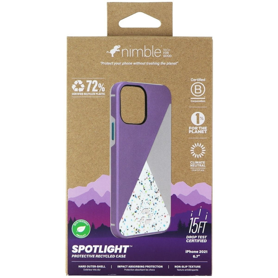 Nimble Spotlight Series Case for Apple iPhone 13 Pro Max - Lavender/Teal/Multi Image 1