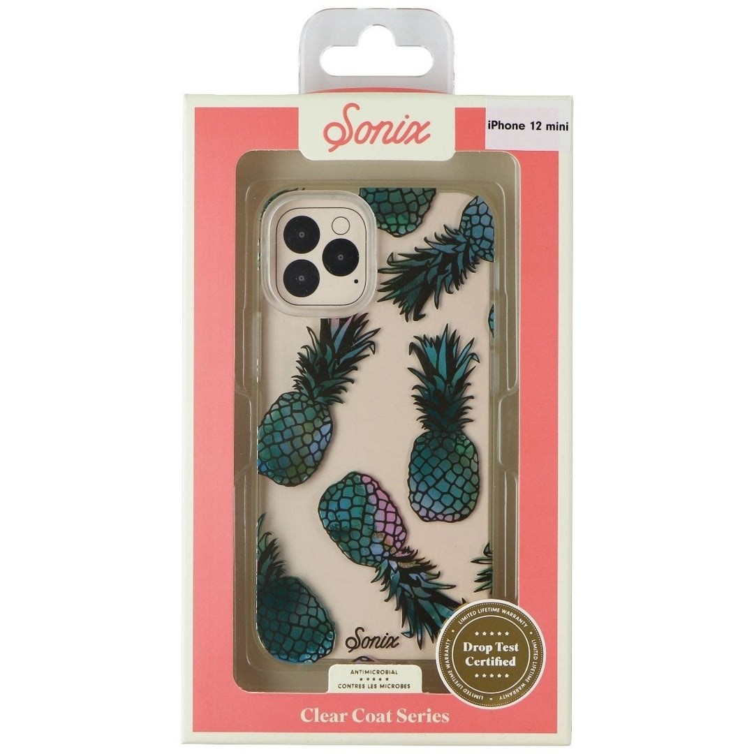 Sonix Clear Coat Series Case for Apple iPhone 12 mini - Pineapple Liana Teal Image 1