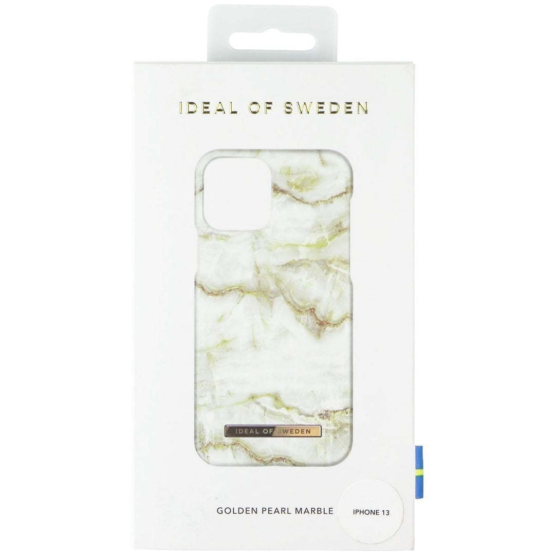 iDeal of Sweden Hard Case for Apple iPhone 13 - Golden Pearl Marble Image 1