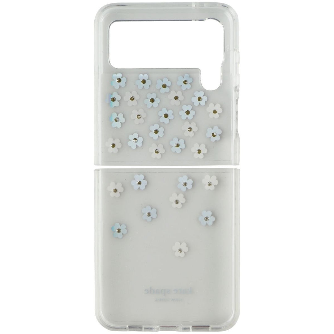 Kate Spade Protective Hardshell Case for Galaxy Z Flip4 - Scattered Flowers Image 3