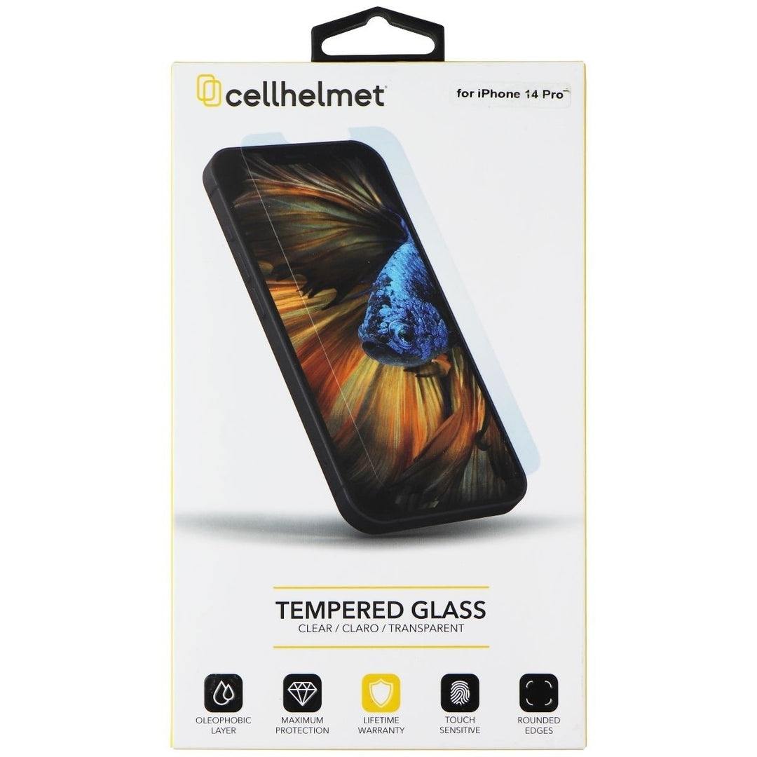 CellHelmet Tempered Glass for Apple iPhone 14 Pro - Clear Image 1