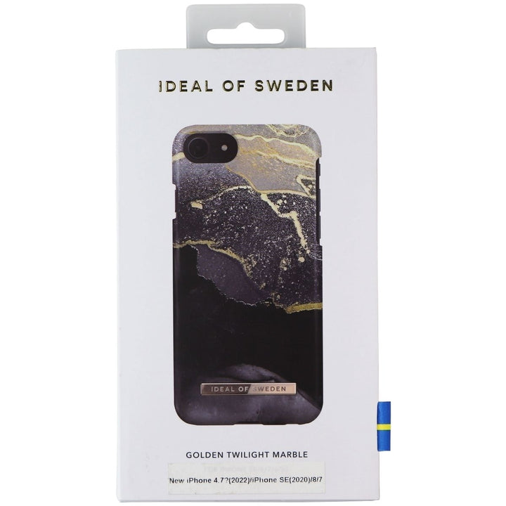 iDeal of Sweden Printed Case for iPhone SE (3rd Gen) - Golden Twilight Marble Image 4