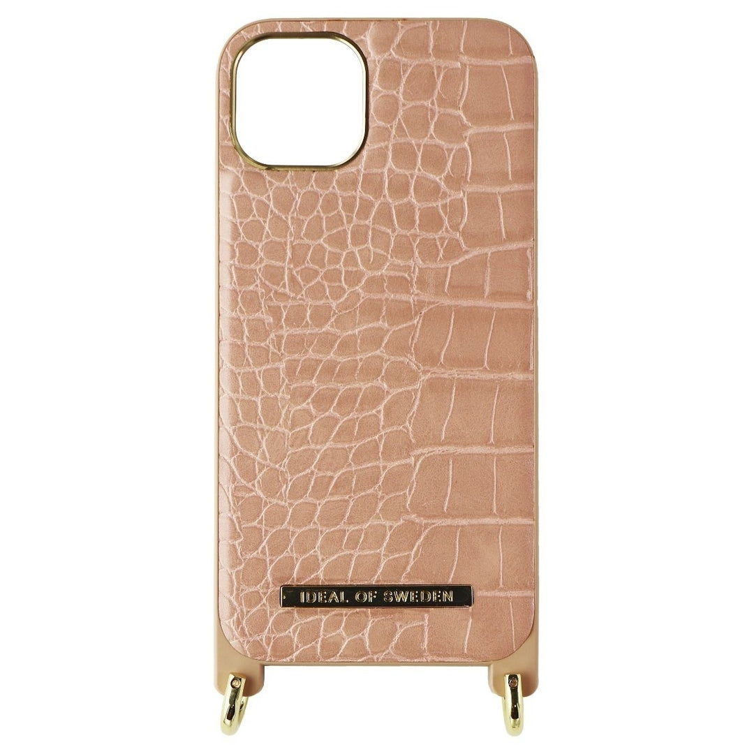 iDeal of Sweden Atelier Necklace Case for iPhone 13 - Misty Rose Croco Image 4