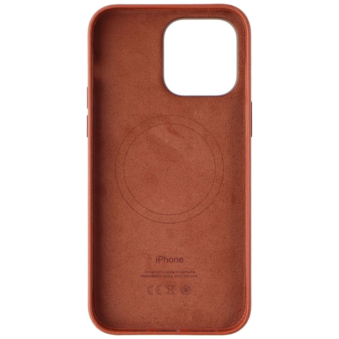 Apple Leather Case for MagSafe for iPhone 14 Pro Max - Umber Image 3