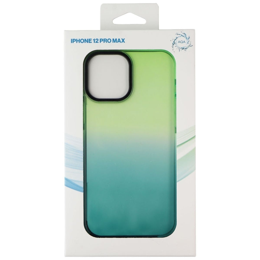 AQA Slim Hardshell Case for Apple iPhone 12 Pro Max - Green/Blue Fade Image 1