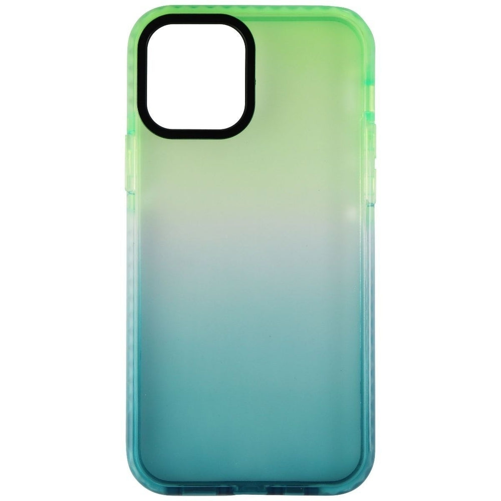 AQA Hard Protective Case for Apple iPhone 12 Pro / iPhone 12 - Clear Green Ombre Image 2