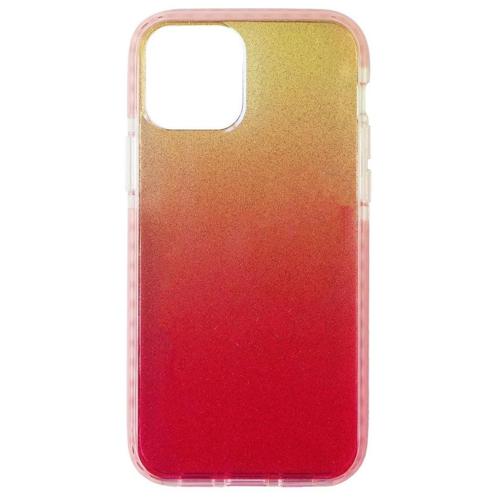 AQA Slim Case for Apple iPhone 12 and iPhone 12 Pro - Yellow/Red Glitter Image 2