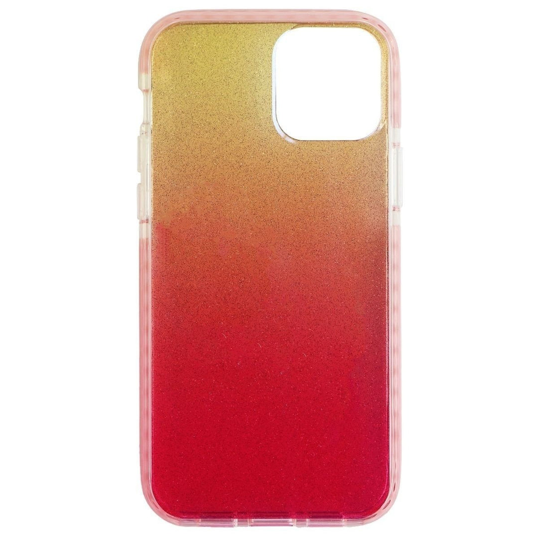 AQA Slim Case for Apple iPhone 12 and iPhone 12 Pro - Yellow/Red Glitter Image 3