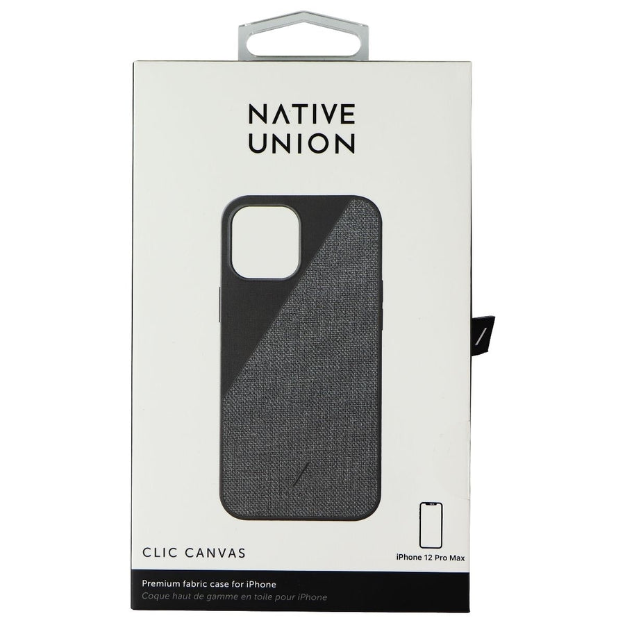 Native Union Clic Canvas Series Case for Apple iPhone 12 Pro Max - Black Image 1