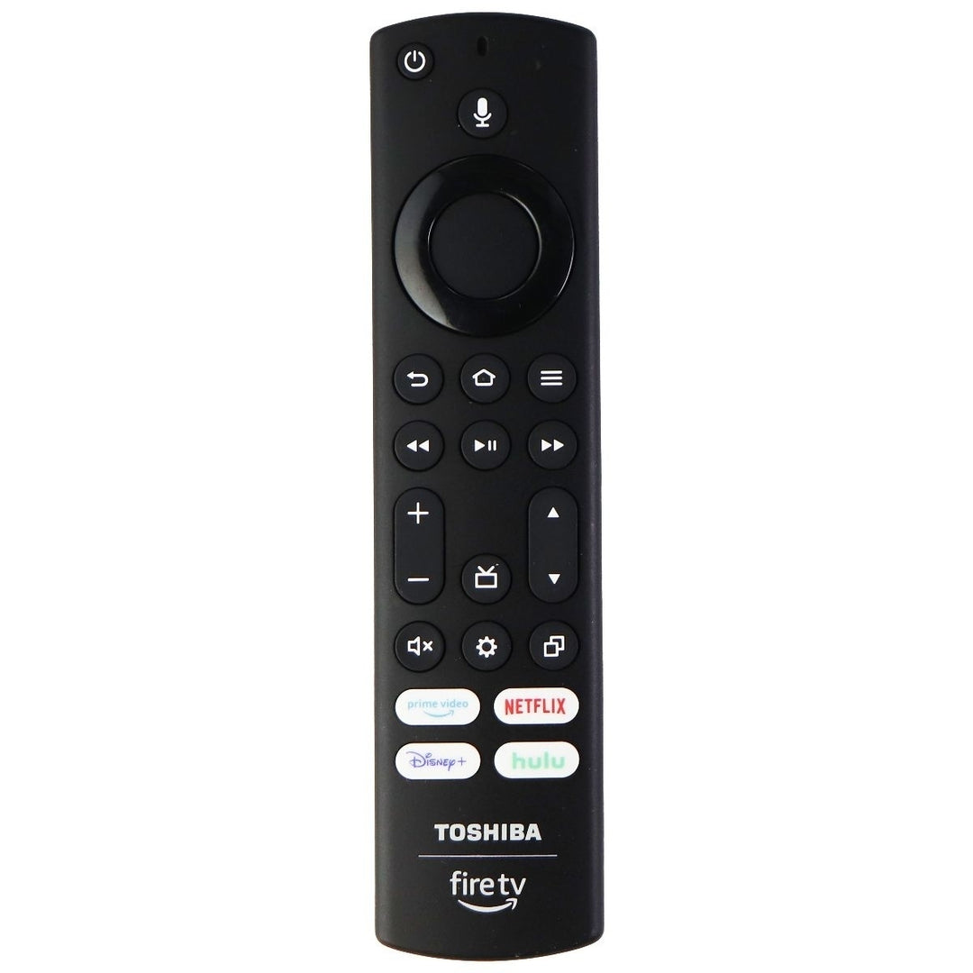 Toshiba Fire TV Original Remote (CT-95018) Prime/Netflix/Disney+/Hulu - Black Image 1