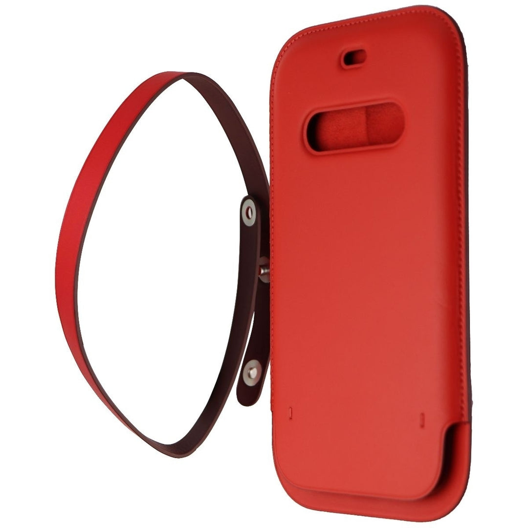 Apple iPhone 12 and 12 Pro Leather Sleeve For Magsafe - (Product) RED Image 1