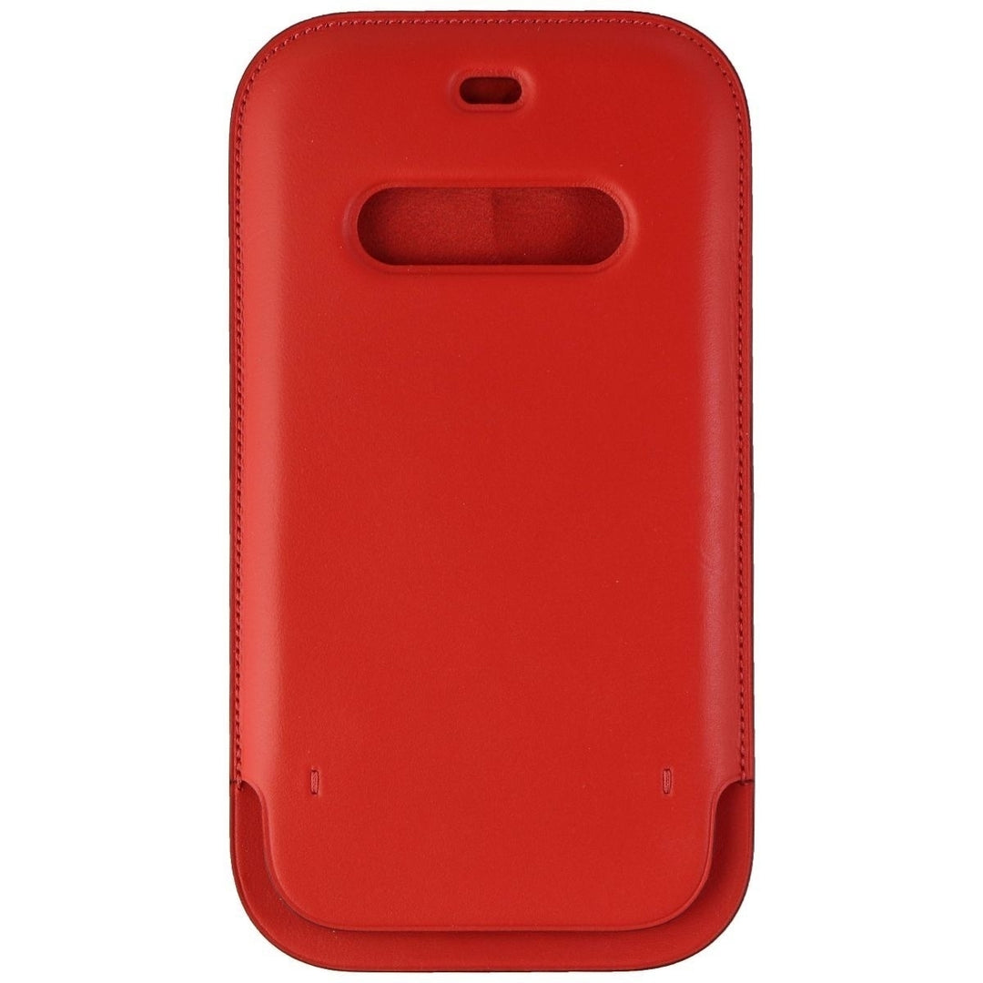 Apple iPhone 12 and 12 Pro Leather Sleeve For Magsafe - (Product) RED Image 3