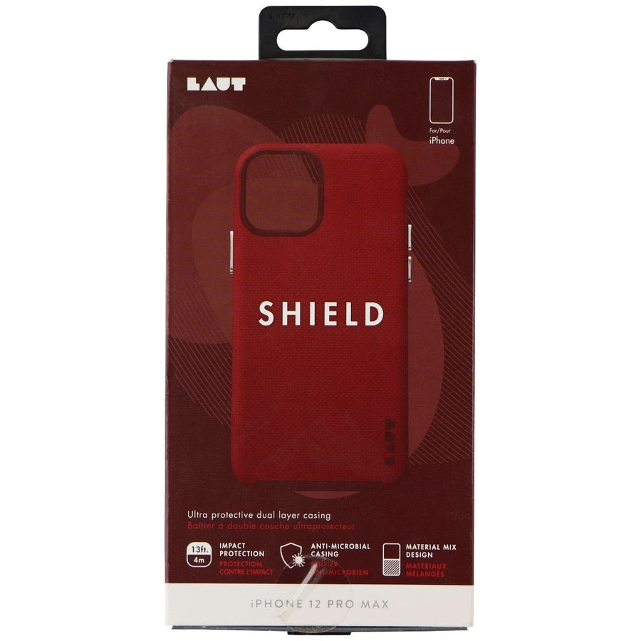 LAUT Shield Series Dual Layer Case for Apple iPhone 12 Pro Max - Crimson Red Image 1