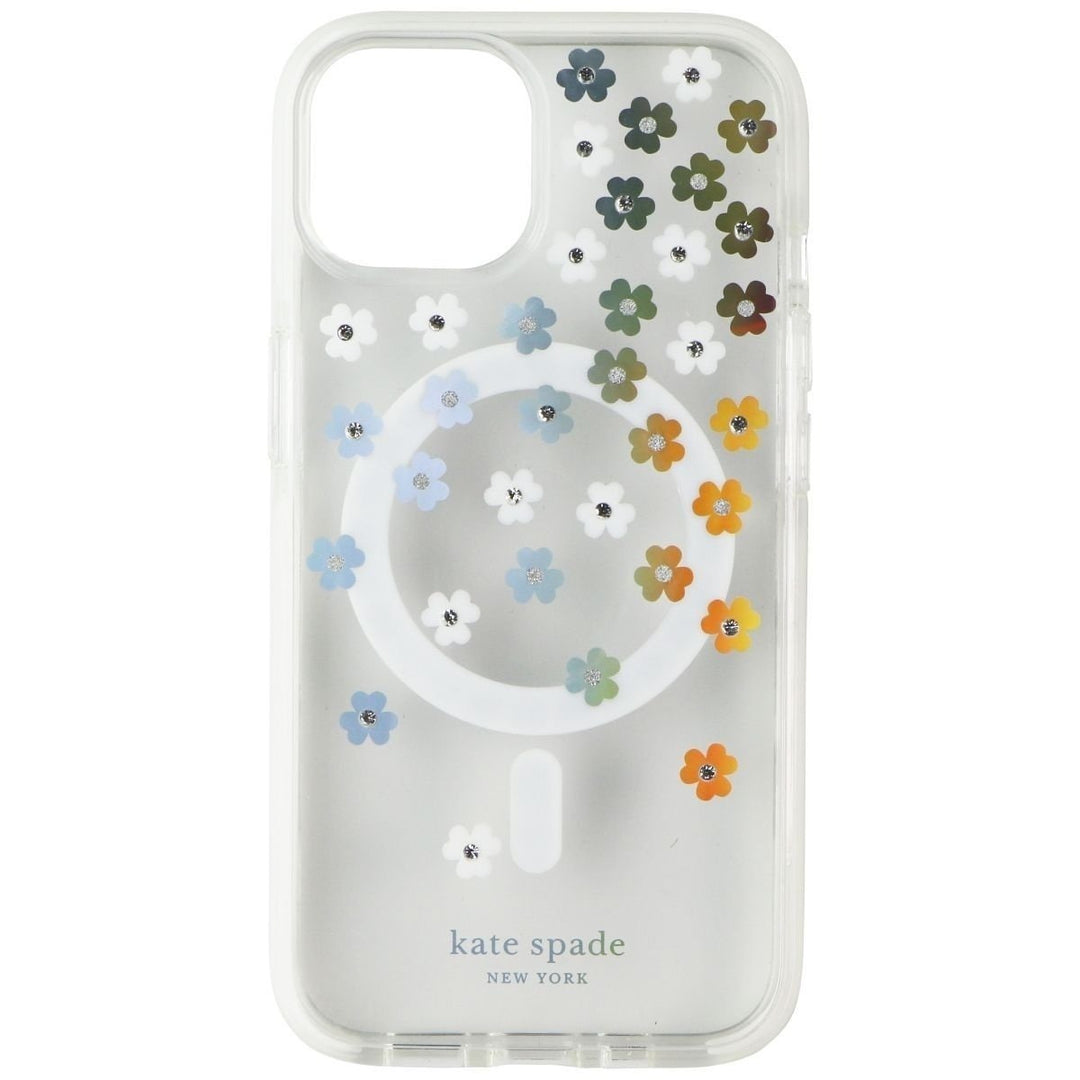 Kate Spade Defensive Hardshell Case for MagSafe for iPhone 14 Scattered Flowers Image 2