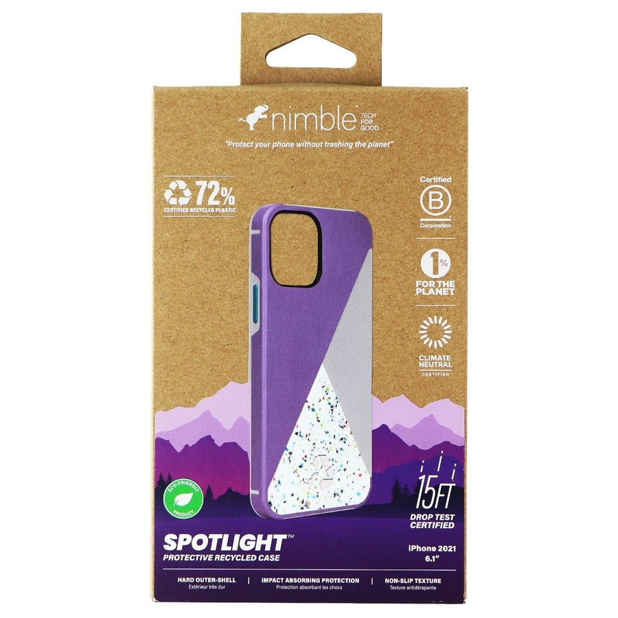 Nimble Spotlight Protective Case for Apple iPhone 13 - Lavender/Gray/Teal Image 1