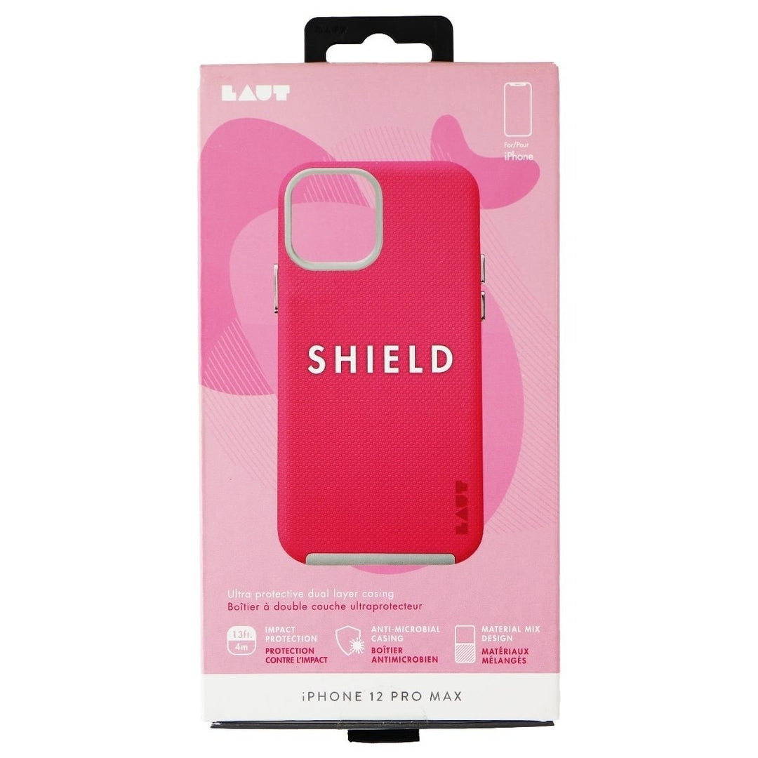 LAUT Shield Series Dual Layer Case for Apple iPhone 12 Pro Max - Pink/Gray Image 1