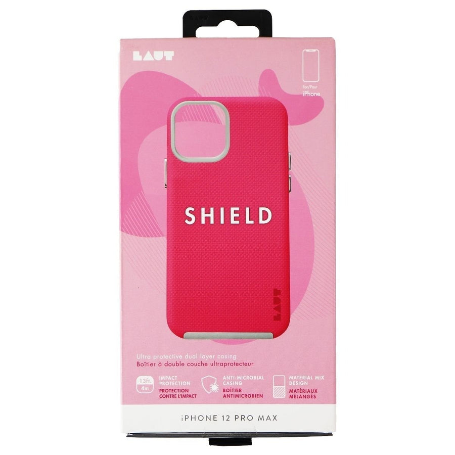 LAUT Shield Series Dual Layer Case for Apple iPhone 12 Pro Max - Pink/Gray Image 1