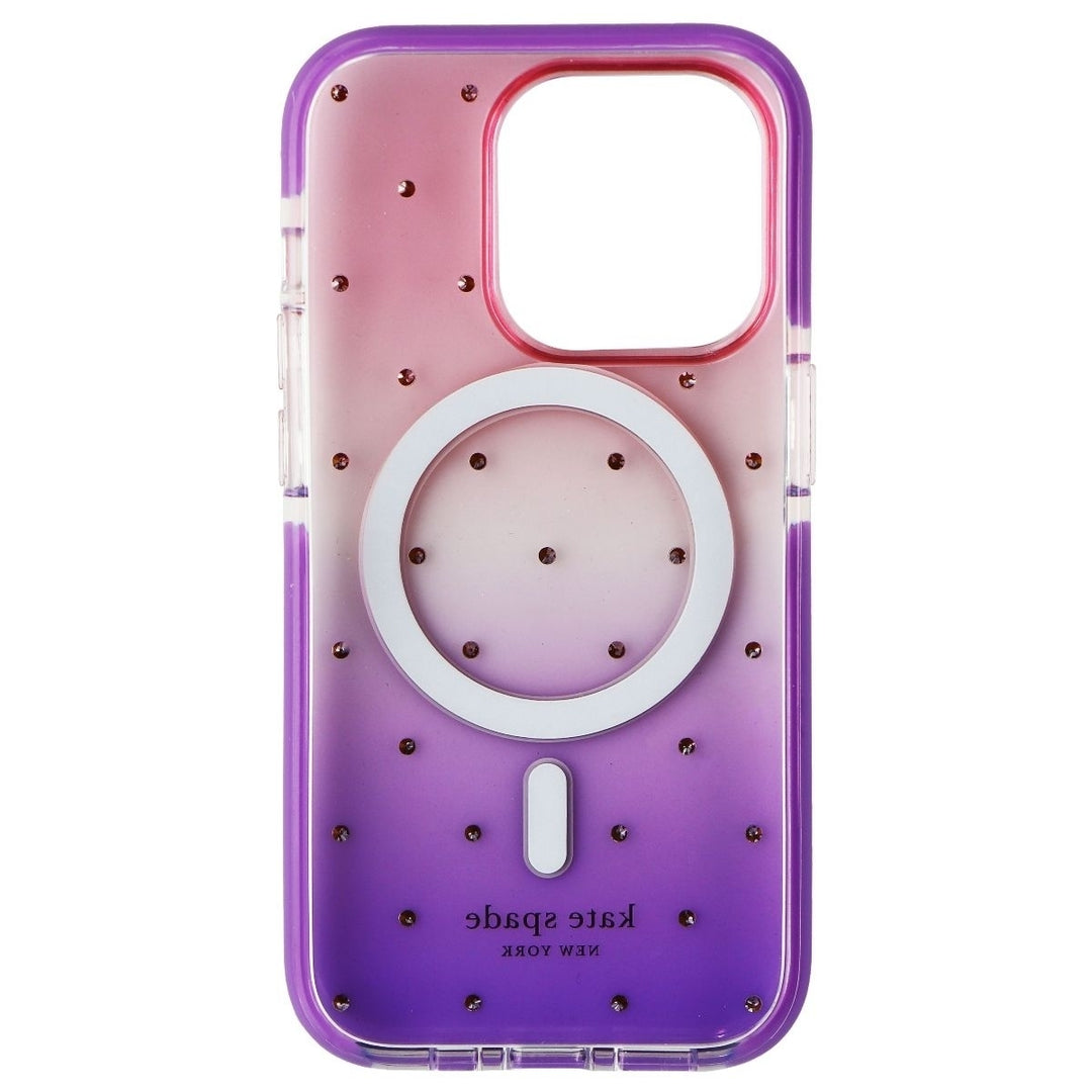 Kate Spade Defensive Case for MagSafe for iPhone 14 Pro - Ombre Pin Dot Image 3