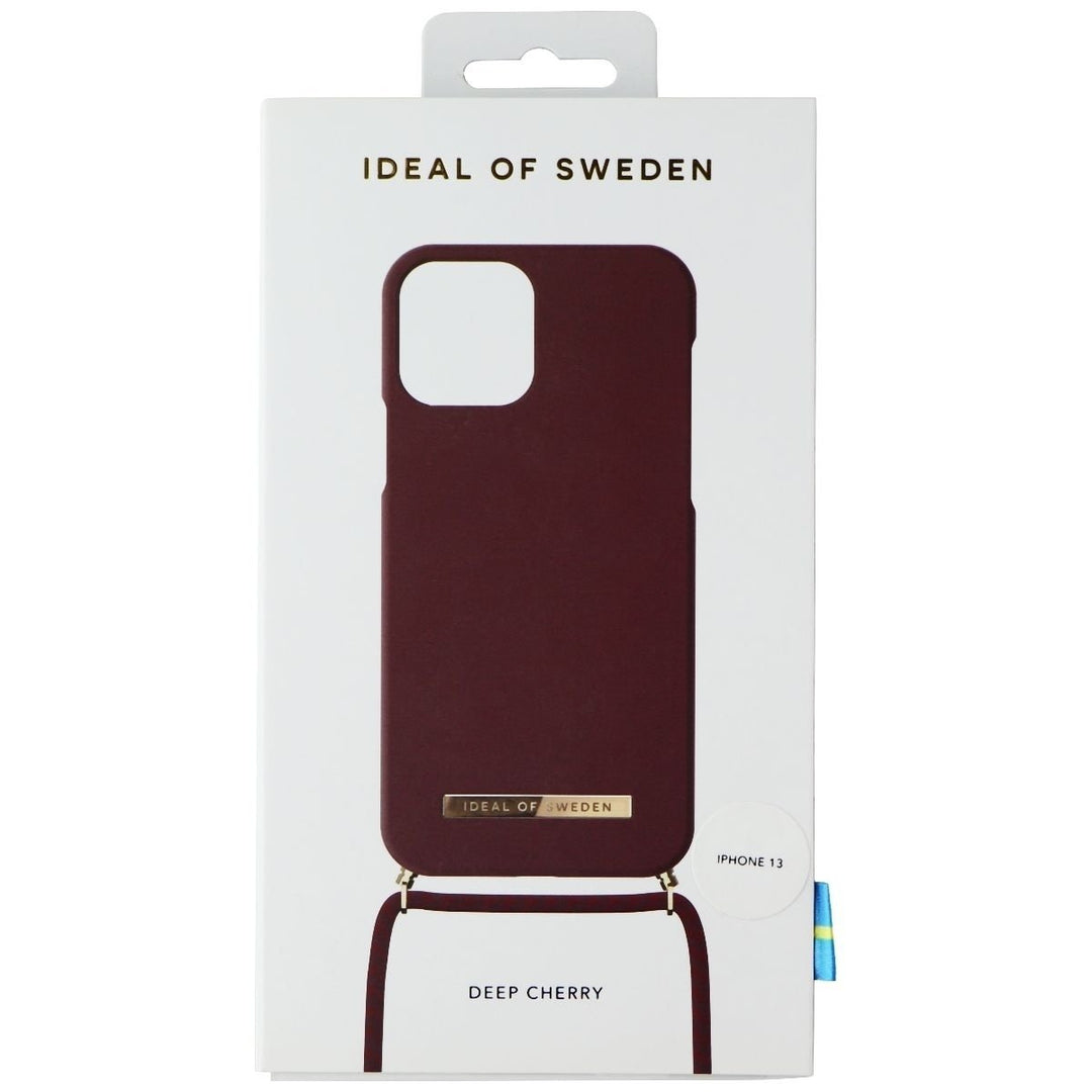 iDeal of Sweden Ordinary Necklace Case for Apple iPhone 13 - Deep Cherry Image 1