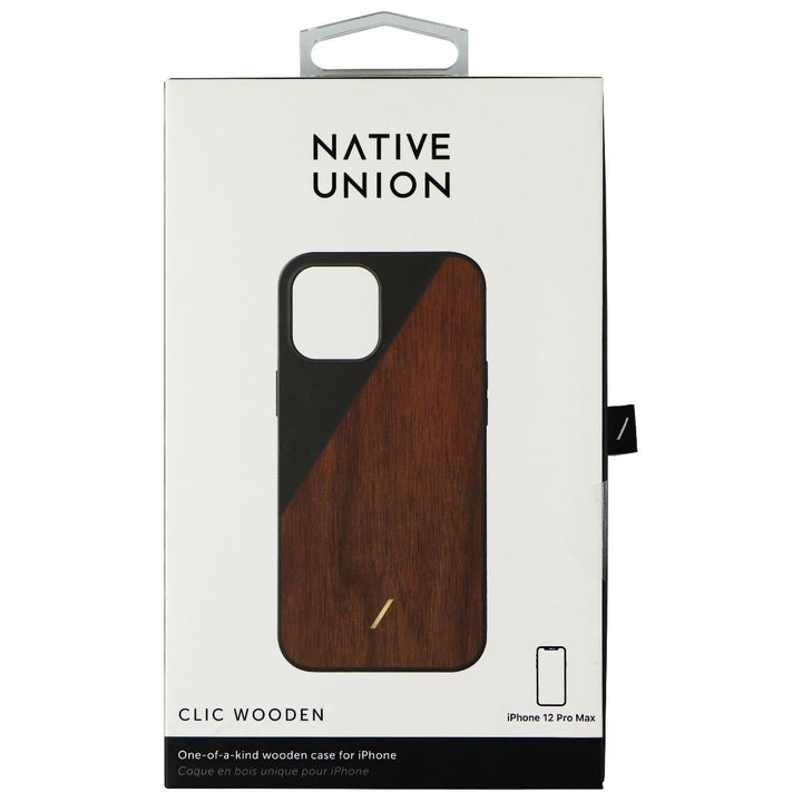 Native Union Clic Wooden Case for iPhone 12 Pro Max - Walnut/Black Image 4