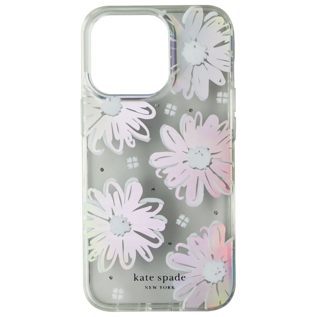 Kate Spade Protective Hardshell Case for iPhone 13 Pro - Daisy Iridescent Foil Image 3