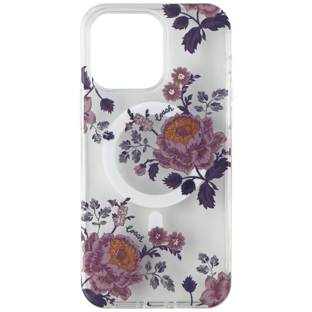 Coach Protective Case for MagSafe for iPhone 14 Pro Max - Moody Floral / Purple Image 2