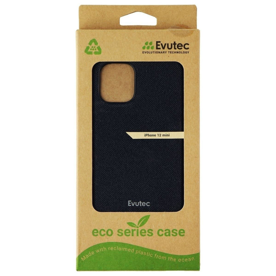 Evutec Eco Series Fabric Case for Apple iPhone 12 mini - Black Image 1