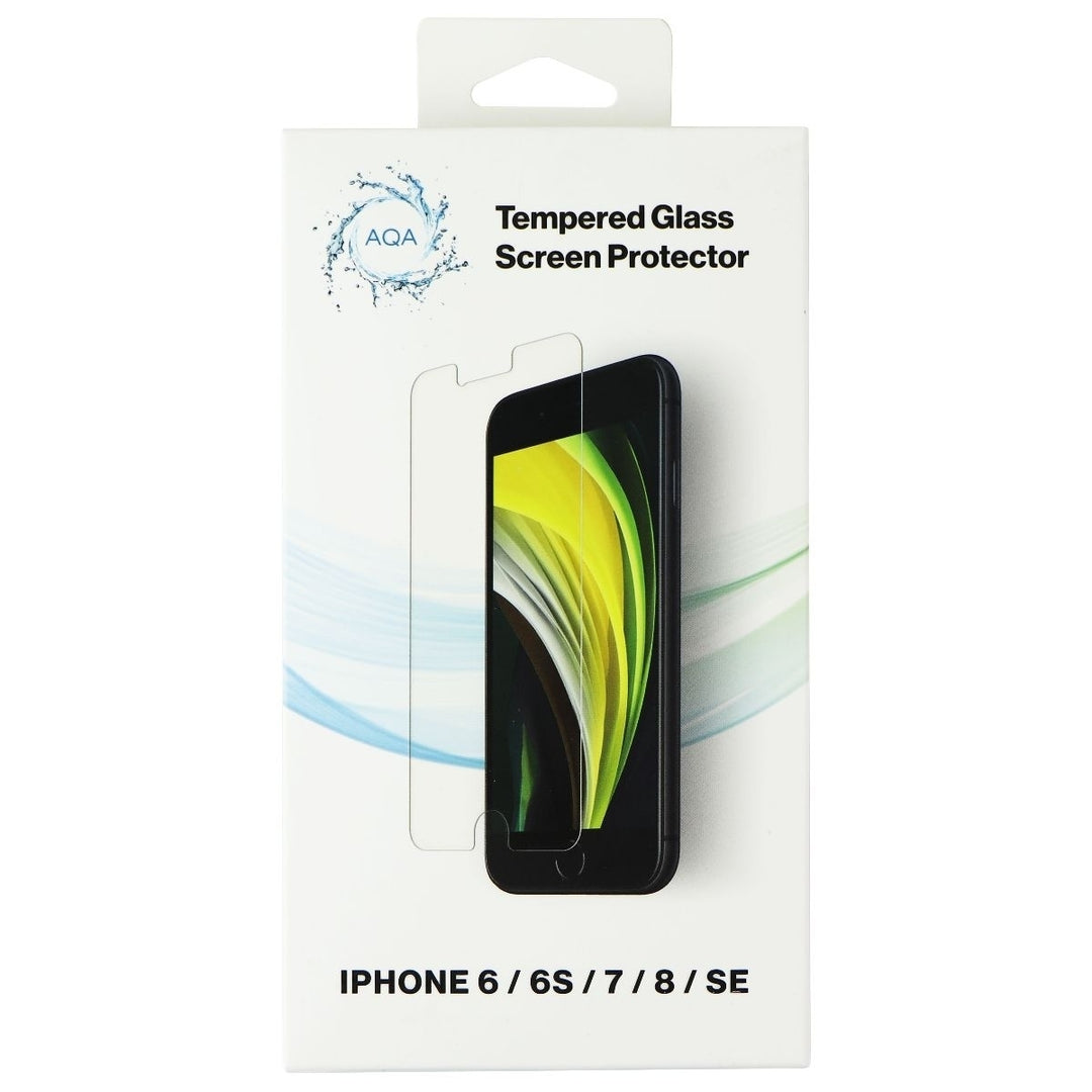 AQA Tempered Glass Screen Protector for iPhone SE (8/7/6s/6) - Clear Image 1