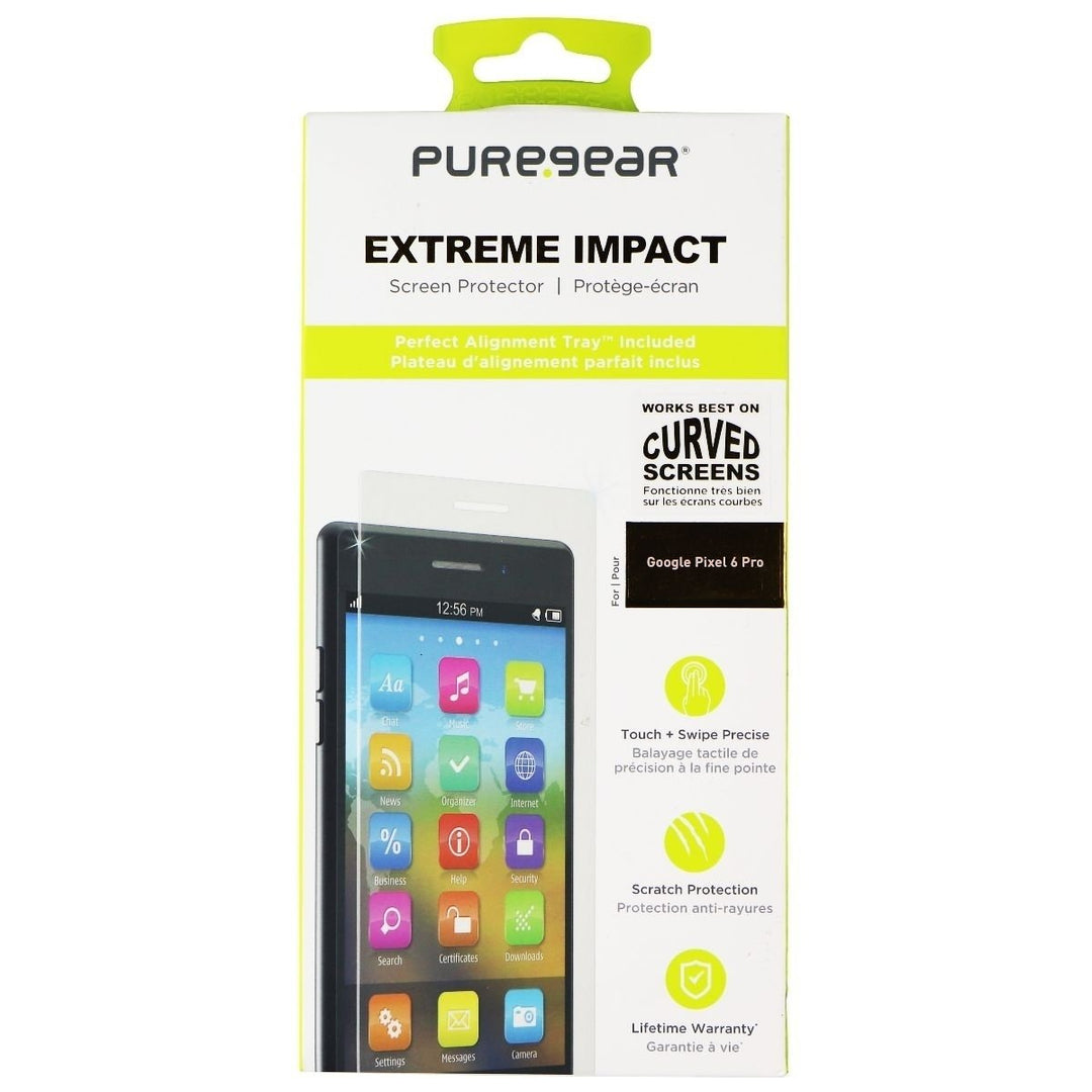 PureGear Extreme Impact Screen Protector for Google Pixel 6 Pro - Clear Image 1