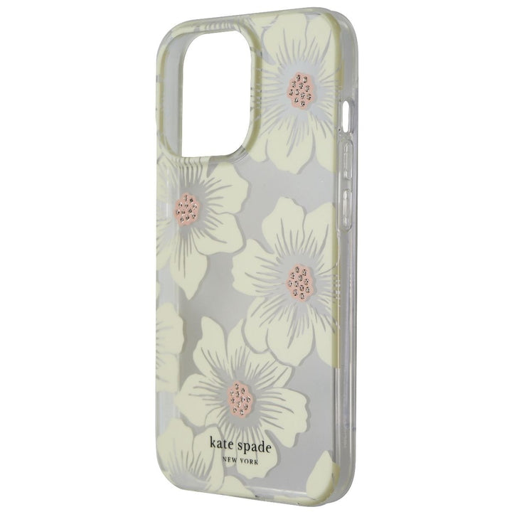 Kate Spade Protective Hardshell Case for iPhone 13 Pro - Hollyhock Floral Clear Image 1