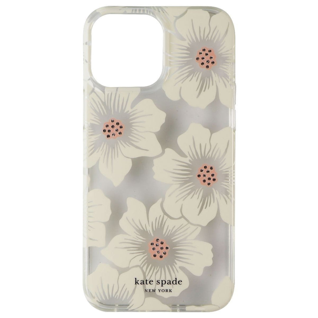 Kate Spade Protective Hardshell Case for iPhone 13 Pro Max - Hollyhock / Clear Image 3