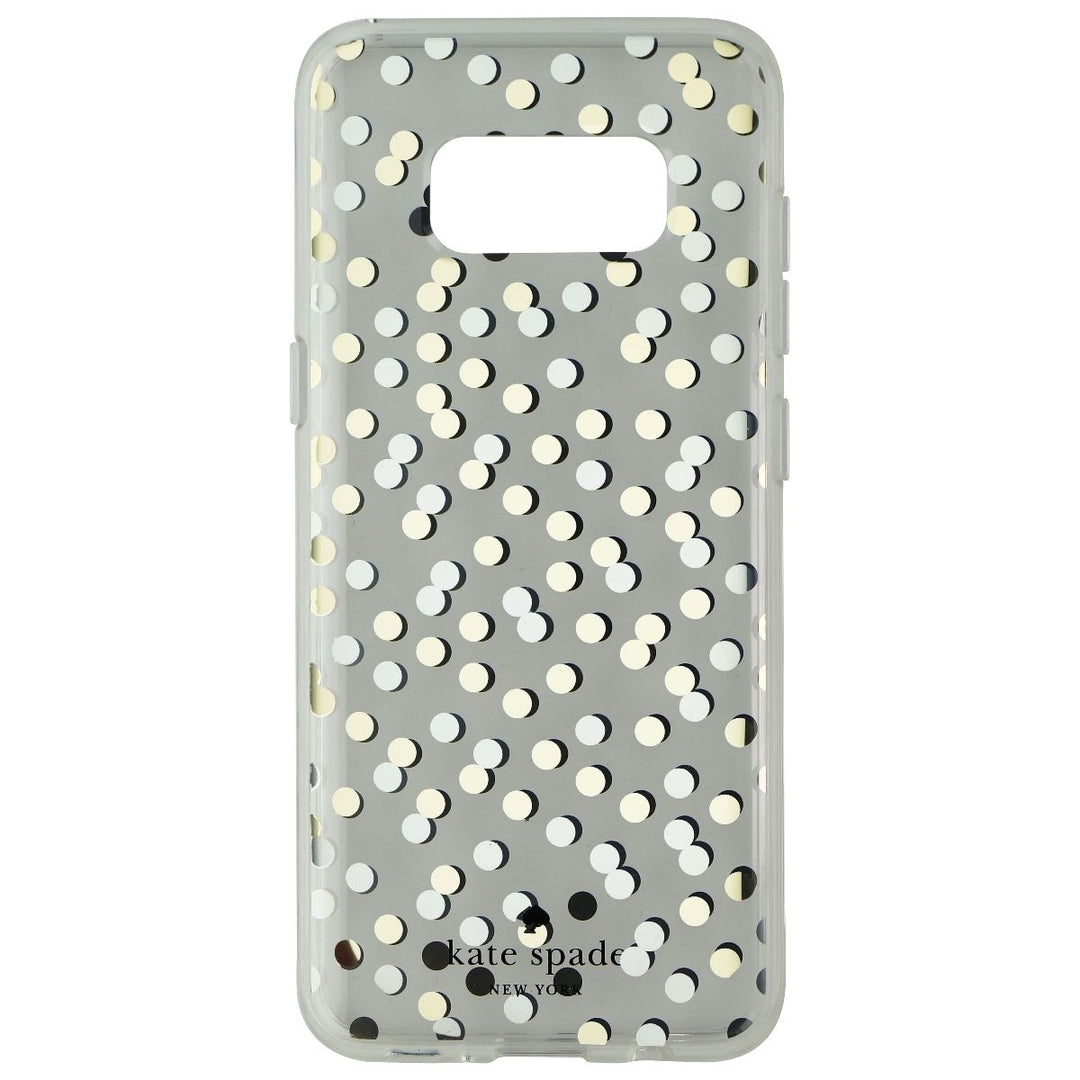 Kate Spade Hardshell Case for Galaxy S8 - Confetti Dot Clear/Gold/Silver Image 3