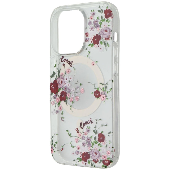 Coach Hardshell Case for MagSafe for iPhone 14 Pro - Floral Purple Bundle Image 1