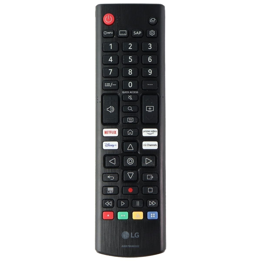 LG OEM Remote Control for Select LG TVs - Black (AKB76040302) Image 1