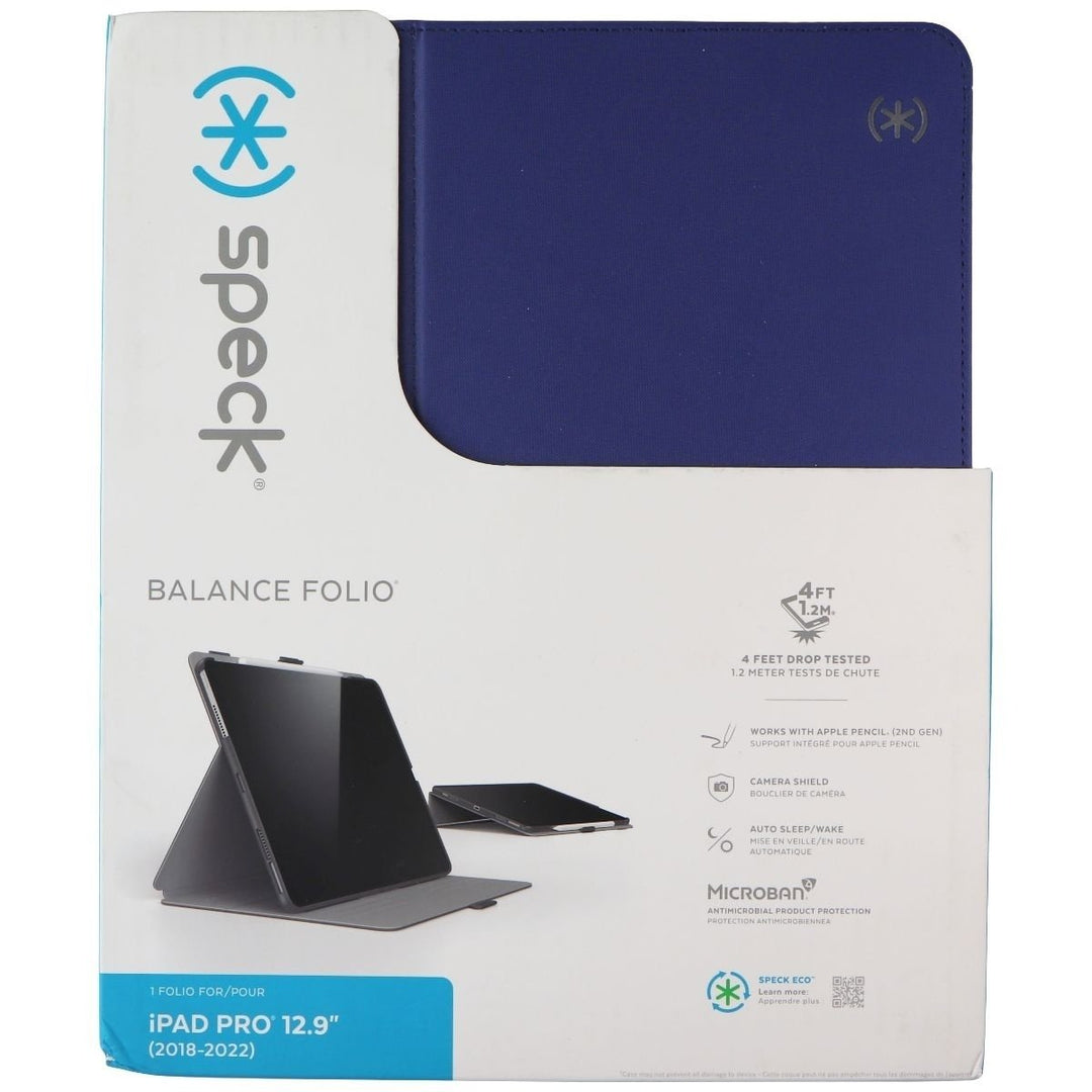 Speck Balance Folio Case for iPad Pro 12.9 (6th Gen) - Arcadia Navy/Moody Grey Image 4