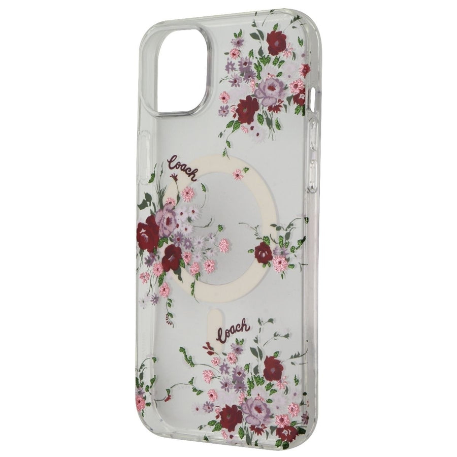 Coach Protective Hardshell Case for iPhone 14 Plus - Floral Purple Bundle Image 1