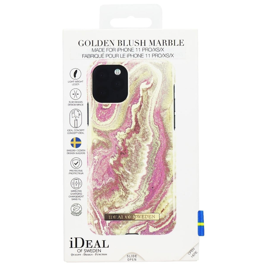 iDeal of Sweden Printed Case for Apple iPhone 11 Pro/Xs/X - Golden Blush Marble Image 1